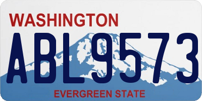 WA license plate ABL9573