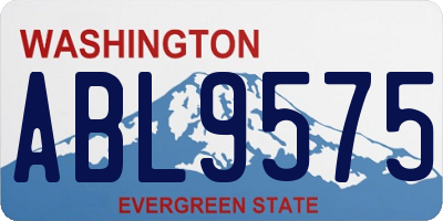 WA license plate ABL9575