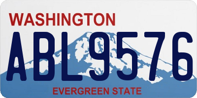 WA license plate ABL9576