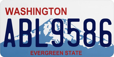 WA license plate ABL9586