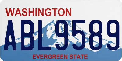 WA license plate ABL9589