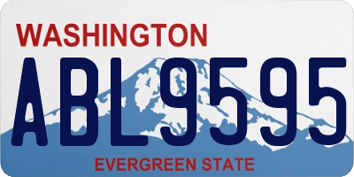WA license plate ABL9595