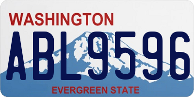 WA license plate ABL9596