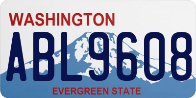 WA license plate ABL9608
