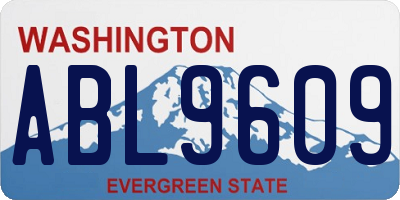 WA license plate ABL9609
