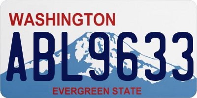WA license plate ABL9633