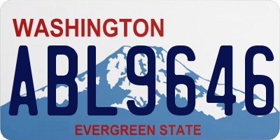 WA license plate ABL9646