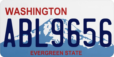 WA license plate ABL9656
