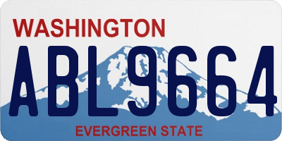 WA license plate ABL9664