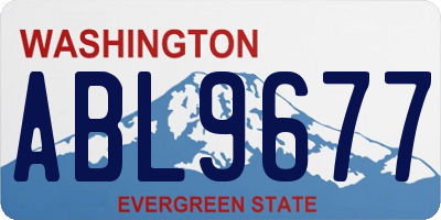 WA license plate ABL9677
