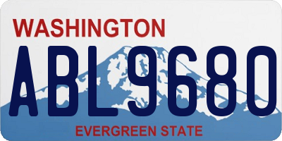 WA license plate ABL9680