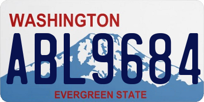 WA license plate ABL9684