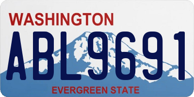WA license plate ABL9691