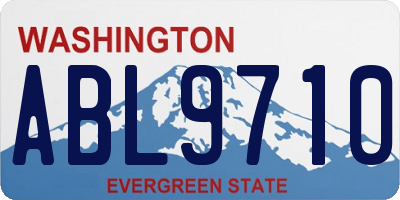 WA license plate ABL9710