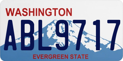 WA license plate ABL9717