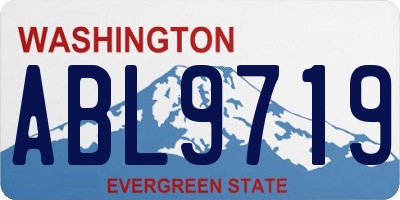 WA license plate ABL9719