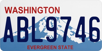 WA license plate ABL9746
