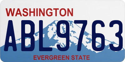 WA license plate ABL9763