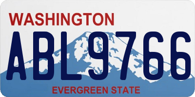 WA license plate ABL9766