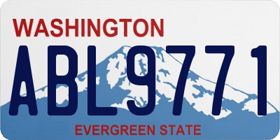 WA license plate ABL9771