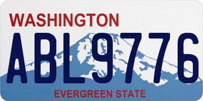 WA license plate ABL9776