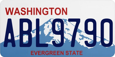 WA license plate ABL9790