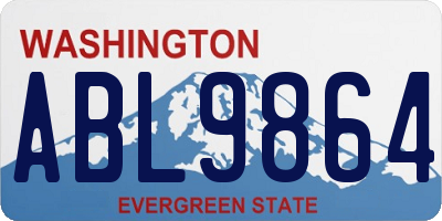 WA license plate ABL9864