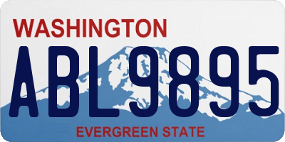 WA license plate ABL9895