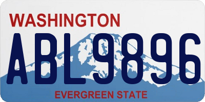WA license plate ABL9896