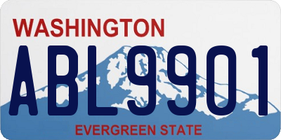 WA license plate ABL9901