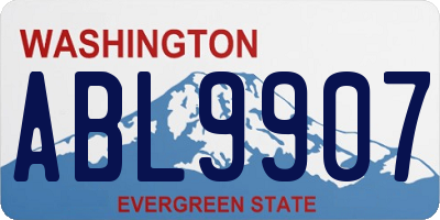 WA license plate ABL9907