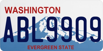 WA license plate ABL9909