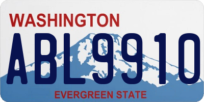 WA license plate ABL9910