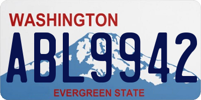 WA license plate ABL9942