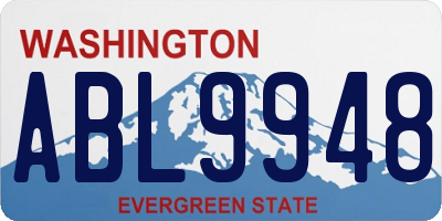 WA license plate ABL9948