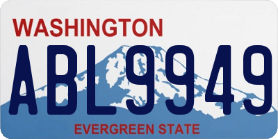 WA license plate ABL9949