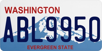 WA license plate ABL9950