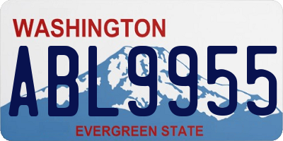 WA license plate ABL9955