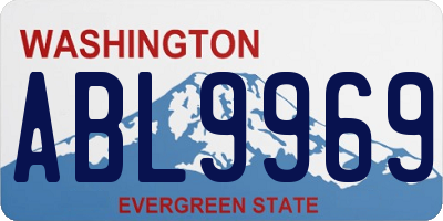 WA license plate ABL9969