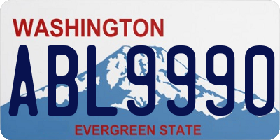 WA license plate ABL9990