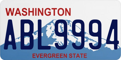 WA license plate ABL9994