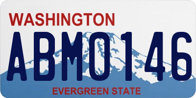 WA license plate ABM0146