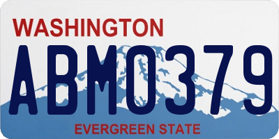 WA license plate ABM0379