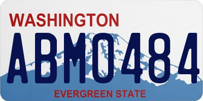 WA license plate ABM0484