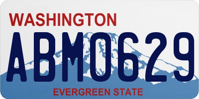 WA license plate ABM0629