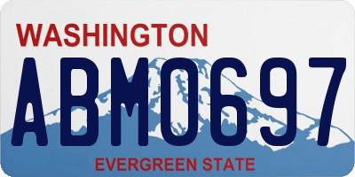 WA license plate ABM0697