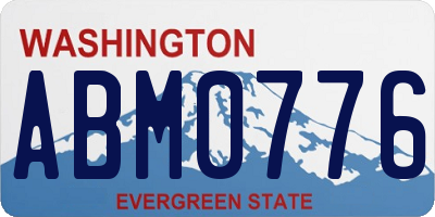WA license plate ABM0776