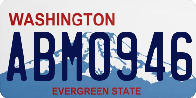 WA license plate ABM0946