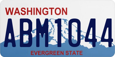 WA license plate ABM1044