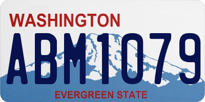 WA license plate ABM1079